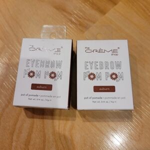 The Crème Shop Eyebrow Pom Pom Pomade Auburn Bundle Of 2 New